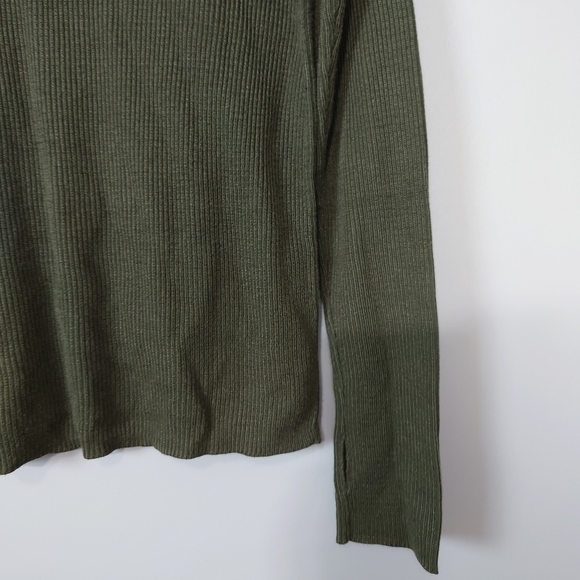Just Female Women's Fuju Roll Neck Ribbed Knit Long Sleeves Sweater Green Size M - Picture 2 of 9